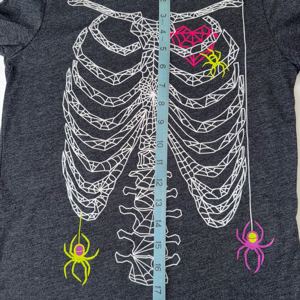 Cat & Jack Skeleton Graphic Long Sleeve Shirt - Picture 5 of 6